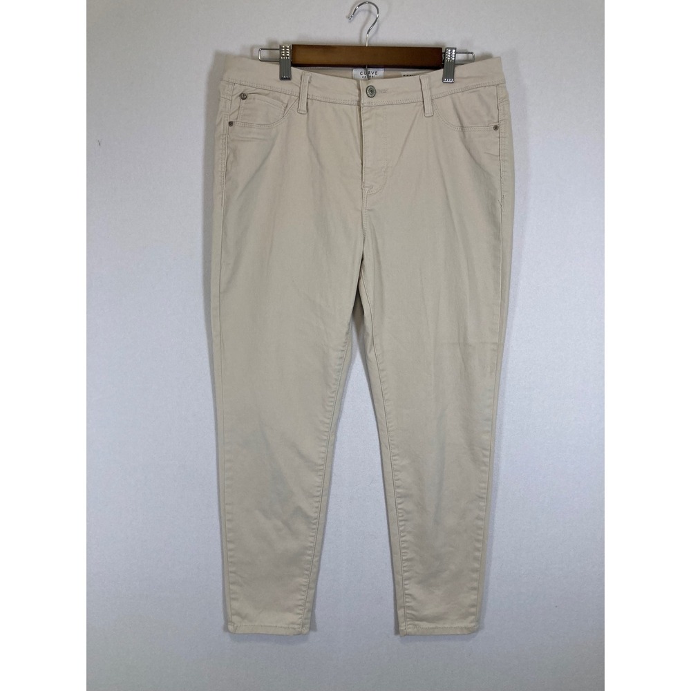 Minimalist‎ Curve Appeal Women 12/31 Tan Stretch Cotton Blend Skinny Jeggings
